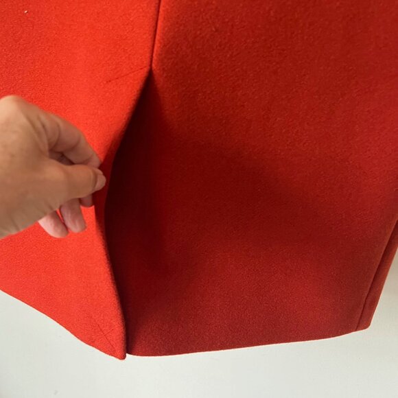 NEW! ETAM Paris manteau de petit ami in Rust Orange colour- Size S - Picture 13 of 16